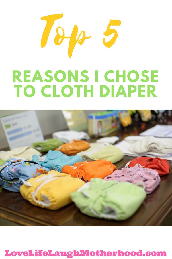 Top 5 reasons Why I Chose To Use Cloth Diapers #parenting #babies #baby #clothdiaper 