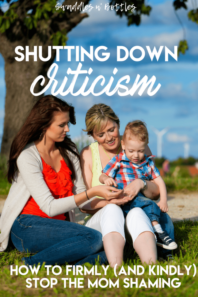 How to deal with criticism and shaming comments towards your parenting decisions