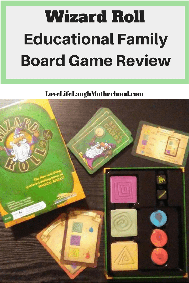 Wizard Roll - Educational Family Board Game, incorporating memory, reading, and counting. Fun for kids and adults!