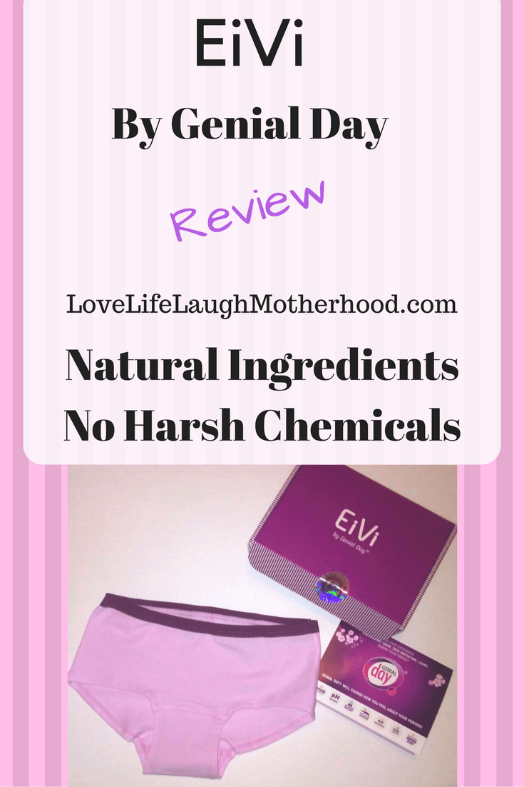 An honest review of the feminine products offered by Genial Day, including their new EiVi Period Panties!