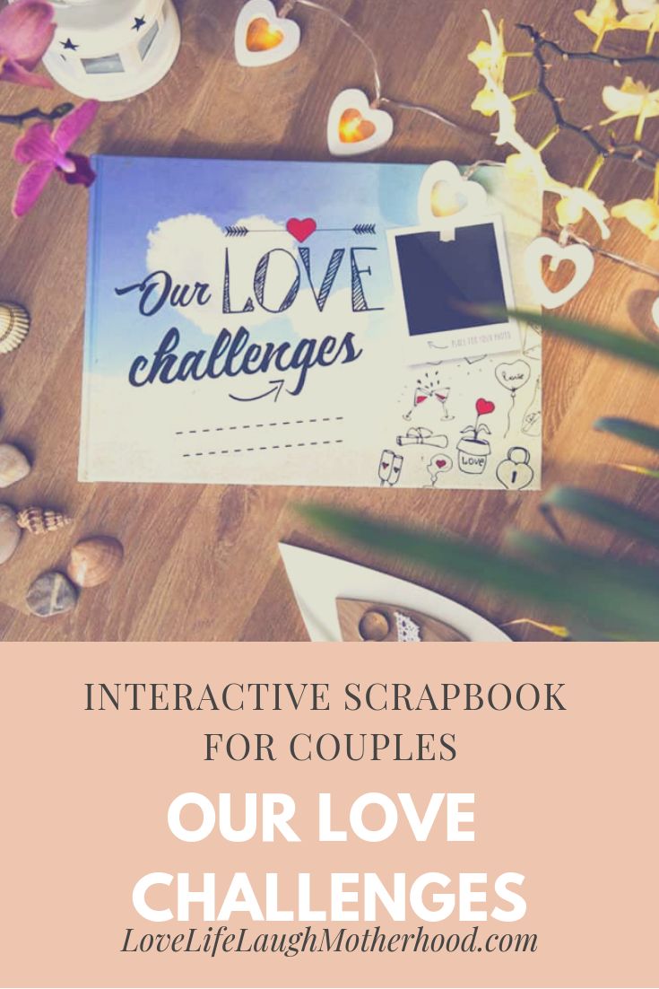 Our Love Challenges - an interactive scrapbook of 180 challenges for couples in love to accomplish on date night!