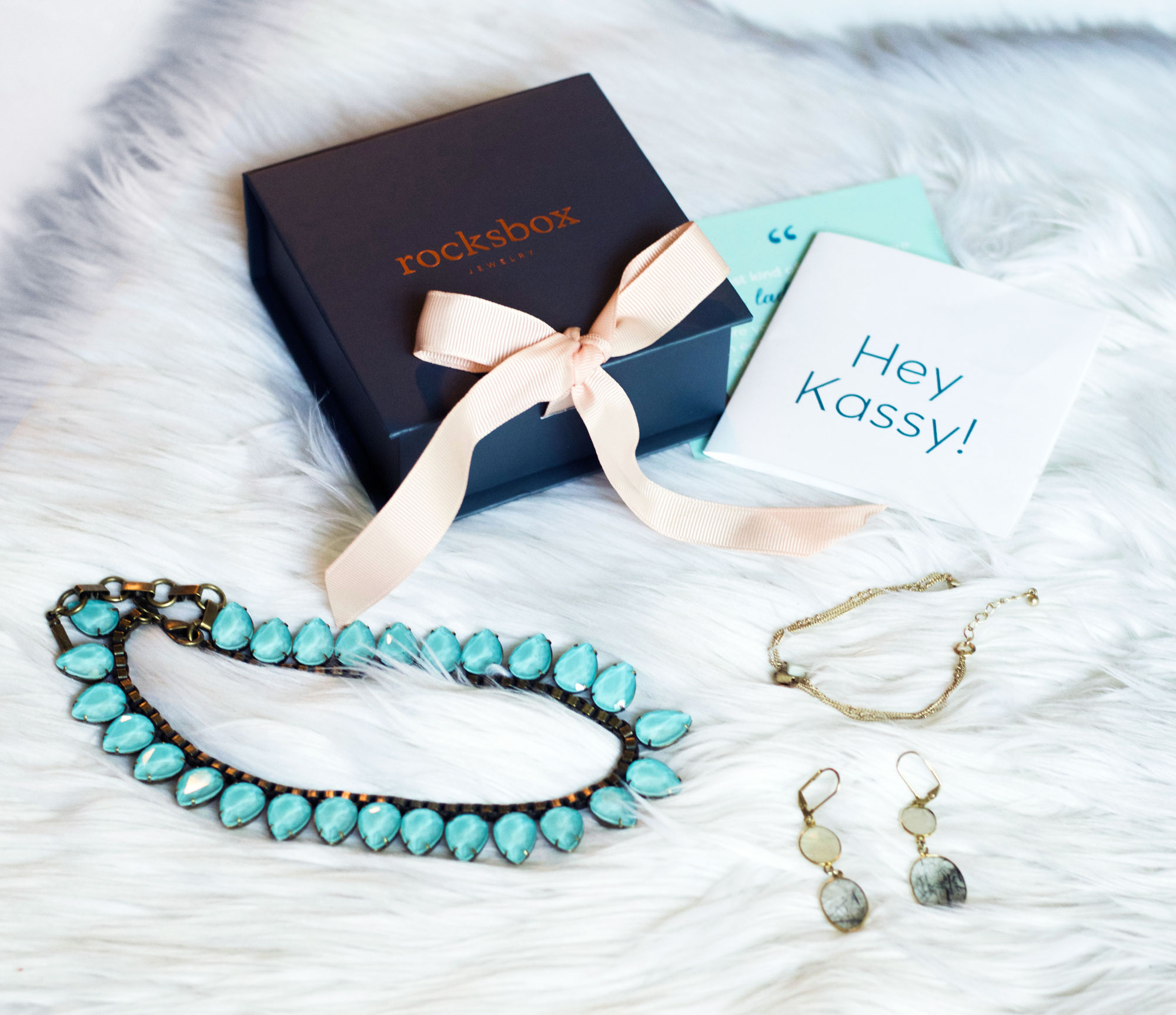 My First Rocksbox Jewelry Set! Get your own, first month FREE, by entering the code jasminehewitt51xoxo at http://rocksbox.evyy.net/c/409602/286651/4511