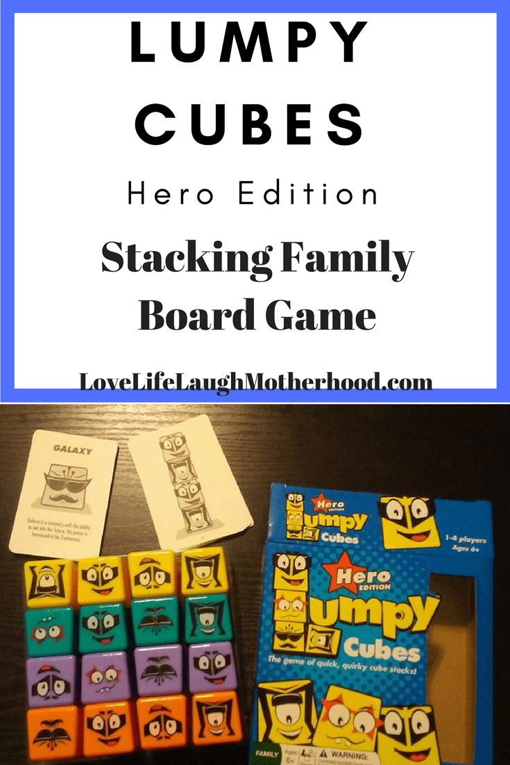 Lumpy Cubes: Hero Edition Stacking Family Board Game