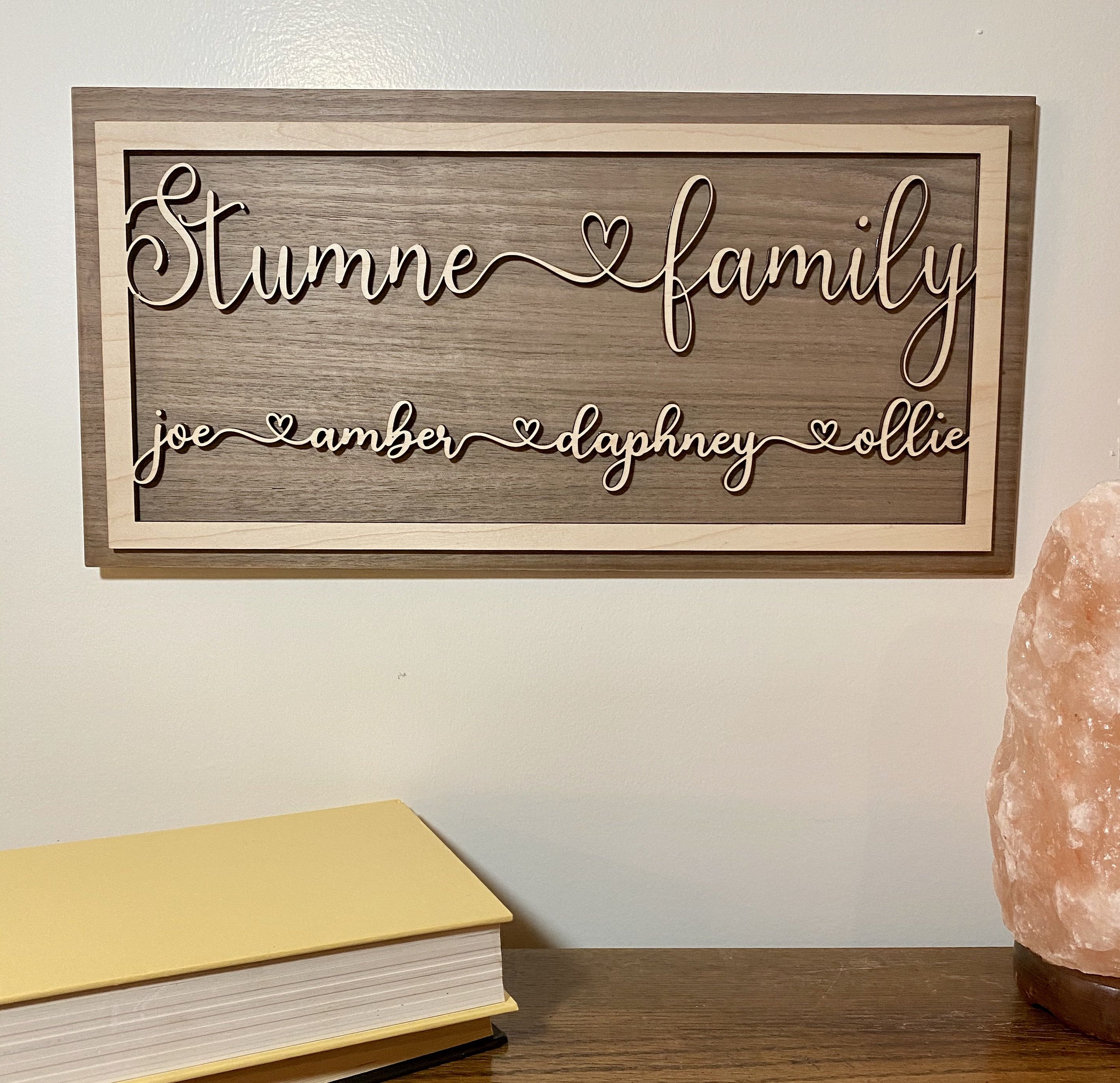 Personalized Wooden Signs from GiftedOccasion #homedeco #woodensigns #personalizedgifts
