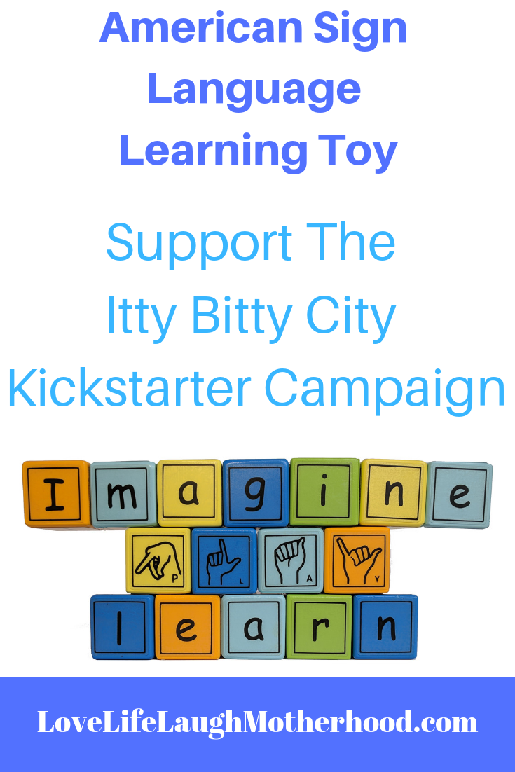 American Sign Language Learning Toy | Itty Bitty City Kickstarter campaign #educationaltoys #education #ASL #americansignlanguage #earlylearning