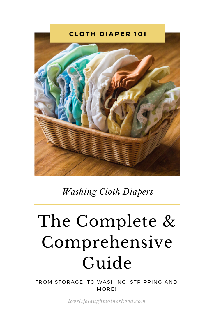 basket of cloth diapers