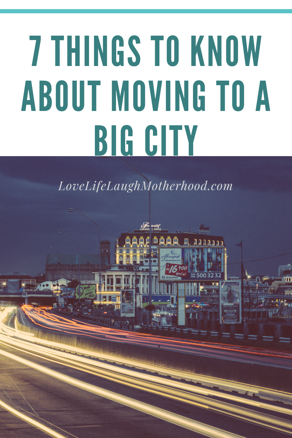 pin about moving to the city