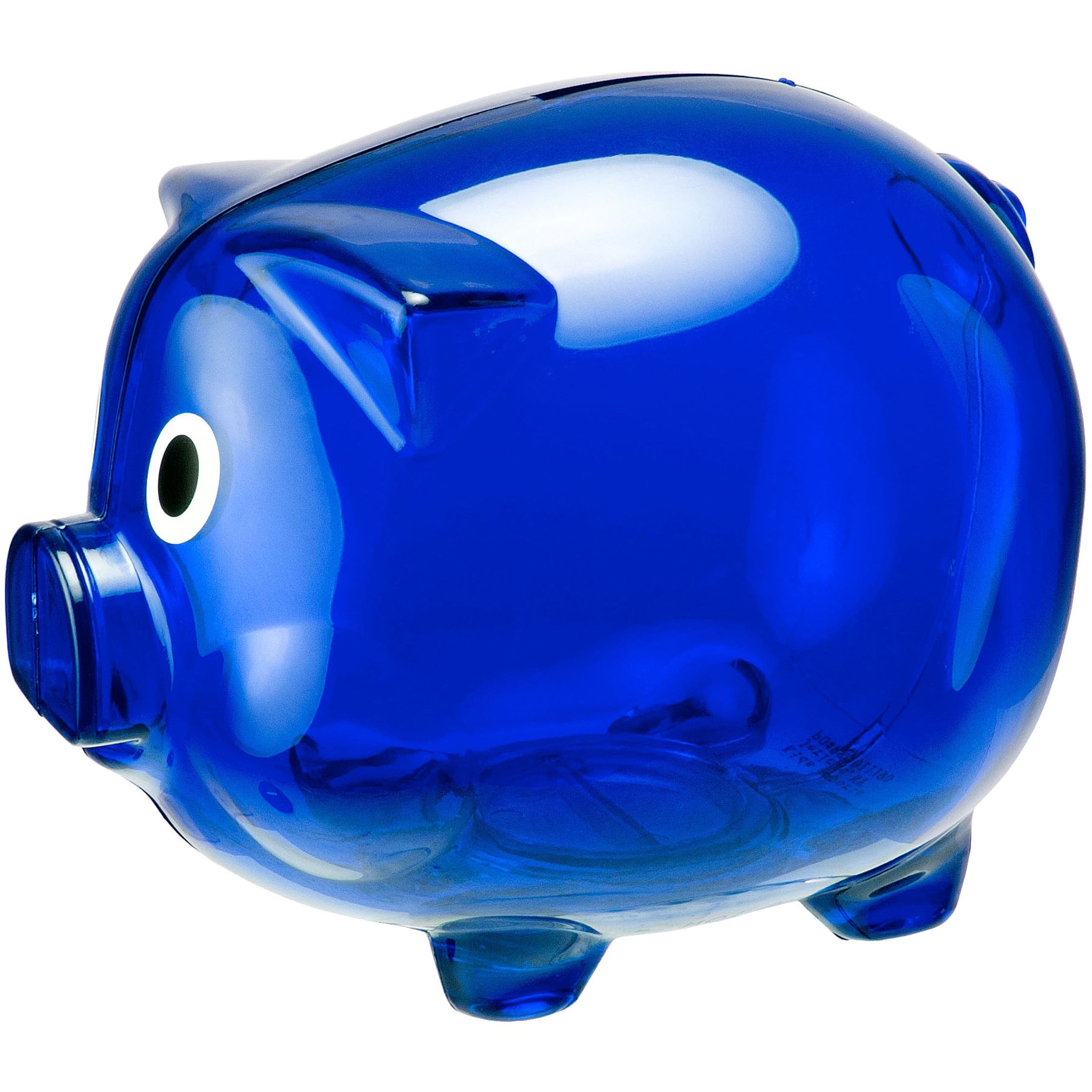 blue piggy bank