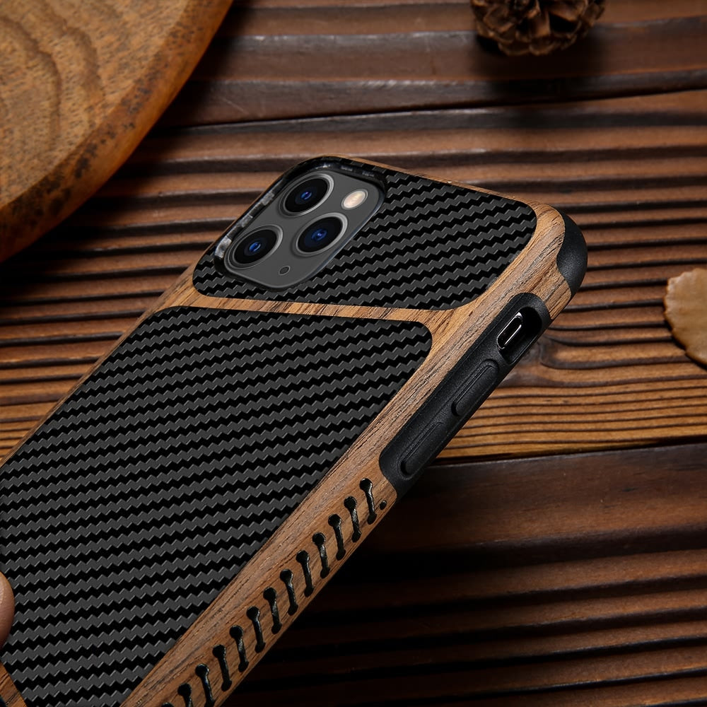 woodgrain iphone case