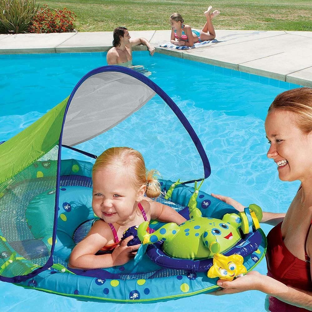 Summer Fun with the national Learn To Swim Day, and the Baby Spring Float by SwimWays