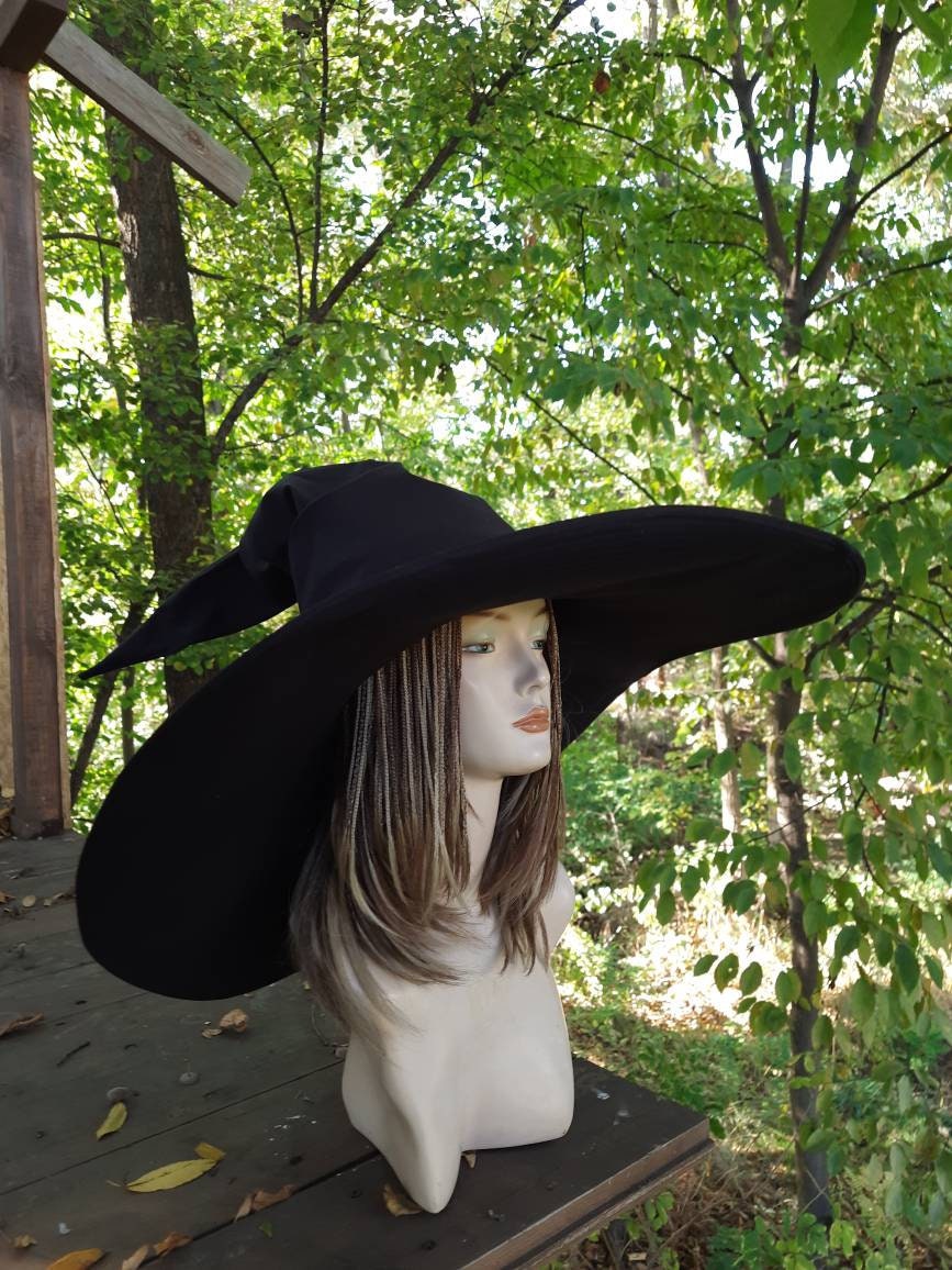 Oversized Wide Brim Witch Hat